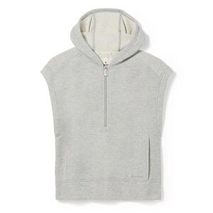 SMARTWOOL Light Gray Hooded Half-Zip Sweatshirt Women’s Meidum